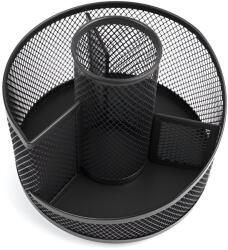  Suport metalic rotativ pentru birou, 4 compartimente, Mesh