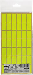 Spree Etichete autocolante, 17x30 mm, 10 folii x 42 buc/folie, SPREE galben