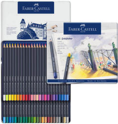 Faber-Castell Creioane colorate 48 buc/set FABER-CASTELL Goldfaber, cutie metal, FC114748