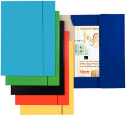 Esselte Mapa din carton plastifiat cu elastic, 400 g/mp, ESSELTE Economy bleumarin
