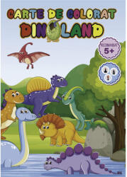  Carte de colorat A4, 24 pagini dinoland Carte de colorat