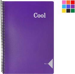 Keskin Color Caiet cu spirala A4, 96 file, coperta plastic, KESKIN COLOR Cool matematica