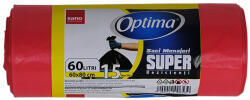 SANO Saci menajeri SANO Optima, 60 L, 15 buc/rola rosu