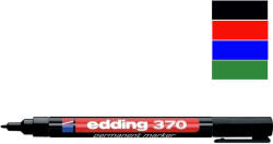 edding Marker permanent, varf rotund, 1 mm EDDING 370 rosu