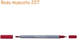 Faber-Castell Markere 2 capete, acuarela FABER-CASTELL Goldfaber Aqua Dual rosu muscata 227