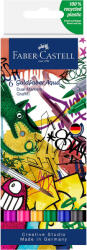 Faber-Castell Markere 2 capete, acuarela FABER-CASTELL Goldfaber Aqua Dual Graffiti, 6 culori/cutie, FC164525