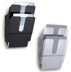 DURABLE Suport de perete pentru documente, 2xA4 portrait, DURABLE Flexiplus 2 transparent Dulap arhivare