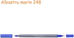 Faber-Castell Markere 2 capete, acuarela FABER-CASTELL Goldfaber Aqua Dual albastru marin 248