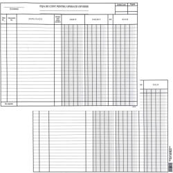  Fisa de cont pentru operatii diverse A4, 200 g/mp