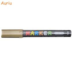 M&G Marker cu vopsea acrilica, varf rotund 2 mm, M-G auriu
