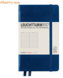 LEUCHTTURM1917 Caiet cu elastic A6, 94 file, dictando, LEUCHTTURM1917 albastru navy