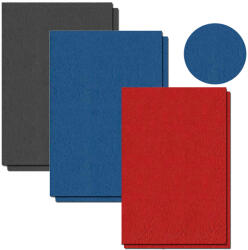  Coperti carton imitatie piele A4 300 g/mp, 100 buc/top rosu