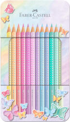 Faber-Castell Creioane colorate FABER-CASTELL Sparkle Pastel, 12 buc/set, FC201910