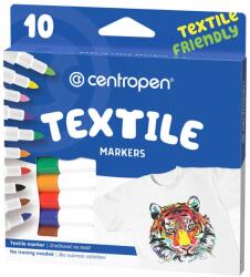 Centropen Markere pentru textile CENTROPEN 2739, 10 culori/set