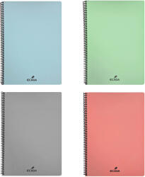ECADA Caiet cu spirala A4, 80 file, coperta plastic, ECADA matematica