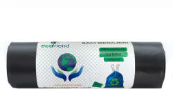 ECOFRIEND Saci menajeri ultrarezistenti, cu snur, ECOFRIEND, 120 L, 10 buc/rola