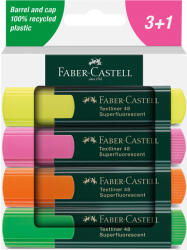 Faber-Castell Textmarker 1548 FABER-CASTELL 4 buc/set