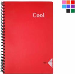 Keskin Color Caiet cu spirala A4, 120 file, coperta plastic, KESKIN COLOR Cool dictando
