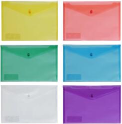 SPREE Mapa plastic transparent A4, cu capsa si clapeta in V, SPREE violet