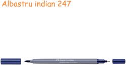 Faber-Castell Markere 2 capete, acuarela FABER-CASTELL Goldfaber Aqua Dual albastru indian 247