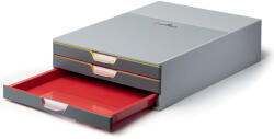 DURABLE Suport documente birou 3 sertare, DURABLE Varicolor Dulap arhivare