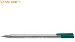 STAEDTLER Liner 0.3 mm, culori clasice, STAEDTLER Triplus verde marin