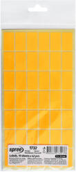Spree Etichete autocolante, 17x30 mm, 10 folii x 42 buc/folie, SPREE portocaliu