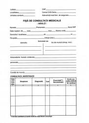  Fisa consultatii medicale adulti, A4