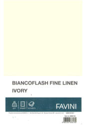 FAVINI Carton carti vizita, ivory, FAVINI Biancoflash Fine Linen, A4, 250 g/mp, 100 coli/top