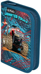 Herlitz Penar baieti neechipat, cu 1 fermoar si o clapeta, HERLITZ Monster Truck Penar