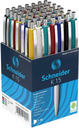 Schneider Pix cu mecanism SCHNEIDER K15, culori asortate, 50 buc/set