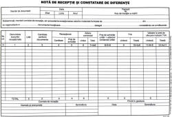 XPRIME Nota de intrare receptie si constatare diferente, cu TVA, A4 XPRIME