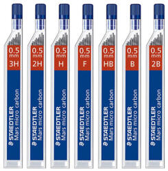 STAEDTLER Mine creion mecanic 0, 5mm, 12 buc/set, STAEDTLER Mars Micro Carbon H