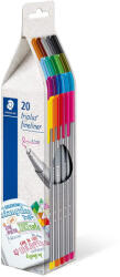STAEDTLER Liner 0.3 mm, 20 culori/set, STAEDTLER Triplus