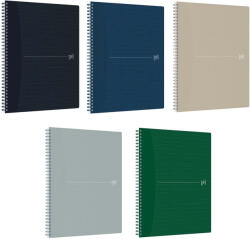 OXFORD Caiet cu spirala A4+, 70 file, dictando, OXFORD Origins gri