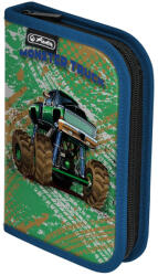 Herlitz Penar baieti neechipat, cu 1 fermoar si 2 clapete, HERLITZ Monster Truck Penar