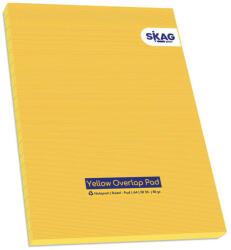 SKAG Blocnotes A4, 50 file dictando, hartie galbena, SKAG Plan