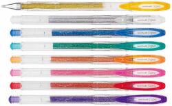 uni Pix cu gel si sclipici UNI-BALL Signo Sparkling UM-120SP albastru