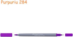 Faber-Castell Markere 2 capete, acuarela FABER-CASTELL Goldfaber Aqua Dual purpuriu 284