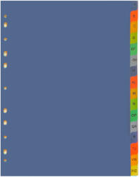 Optima Index plastic color alfabetic A-Z, OPTIMA