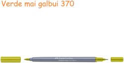 Faber-Castell Markere 2 capete, acuarela FABER-CASTELL Goldfaber Aqua Dual verde mai galbui 370