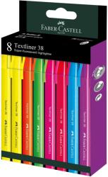 Faber-Castell Textmarker super-fluorescent FABER-CASTELL 38, 8 buc/set