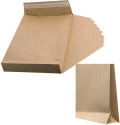 BM Plic C4 kraft siliconic cu burduf 4 cm, 25 buc/pachet, BM