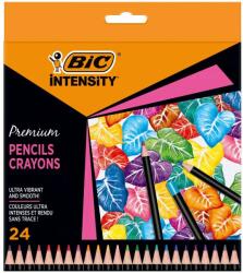 BIC Creioane colorate BIC Intensity Premium, 24 culori/set