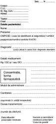  Reteta medicala pentru antibiotice 1/3 A4, 100 file/set