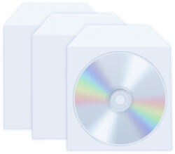 Q-CONNECT Plic plastic pentru 1 CD/DVD, Q-CONNECT, 50 buc/set