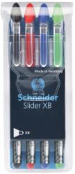 Schneider Pix cu rubber grip SCHNEIDER Slider Basic XB, 4 culori/set