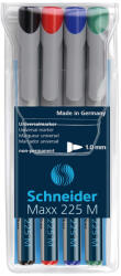 Schneider Marker nepermanent SCHNEIDER Maxx 225 M, 4 culori/set