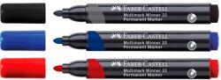 Faber-Castell Marker permanent, varf rotund, FABER-CASTELL Multimark Winner 23 albastru