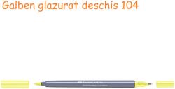 Faber-Castell Markere 2 capete, acuarela FABER-CASTELL Goldfaber Aqua Dual galben glazurat deschis 104